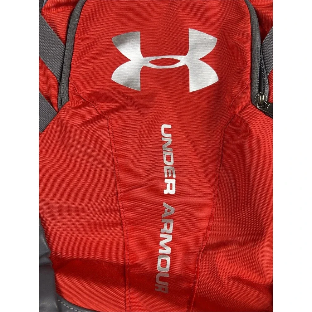 Under Armour Storm Gray And Red Backpack